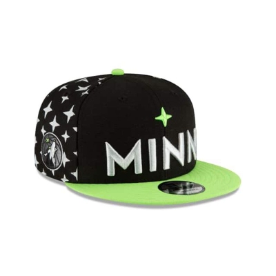 Minnesota Timberwolves Gorra | New Era NBA City Edition 9fifty Snapback Cap Mexico - Negros